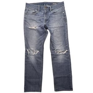 Bonobos Jeans Mens 33x30 Preppy Distressed Medium Wash Blue Street Style Pants